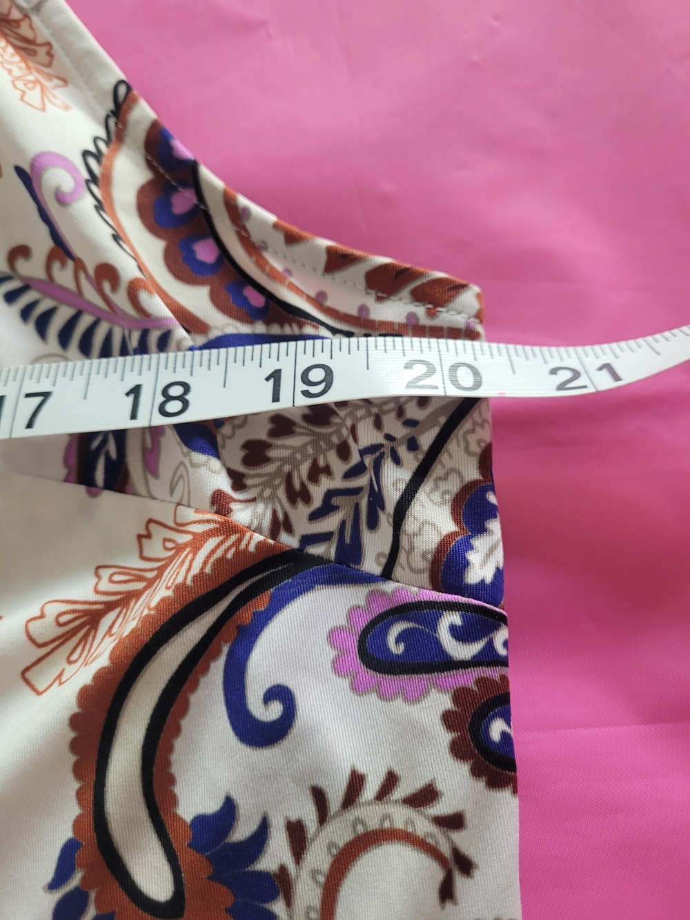 INC Paisley Midi Dresses  in Cream, Purple, Black, Brown, Pink - Picture 9 of 16